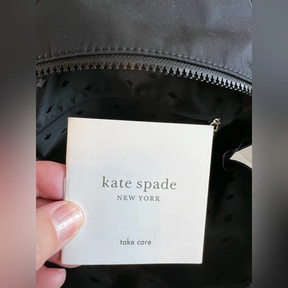Kate Spade Karissa Black Medium Nylon Backpack - Picture 9 of 14
